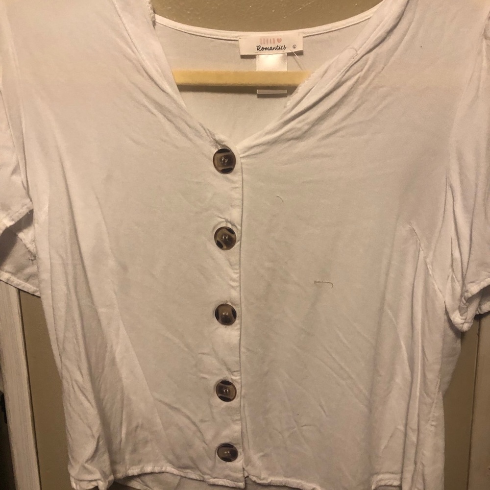 White button tee